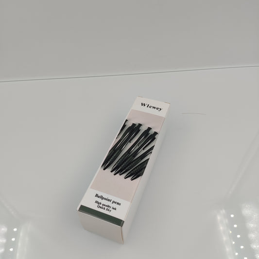 W1cwey Refillable & Retractable Liquid Ink Rolling Ball Pens, Extra Fine Point Black Ink