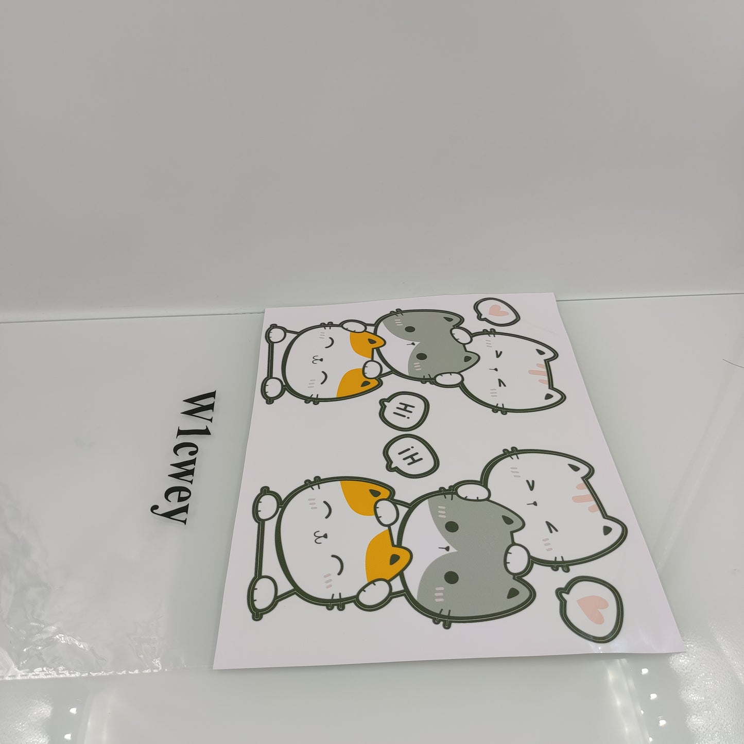 W1cwey Cute Cat Magnet Bumpers Stickers for Adults, Car Magnet Stickers, Car Body, Laptop, Windows, Computers, Waterbottles