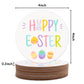 W1cwey 6pcs Easter Theme Coasters Set Cartoon Easter Bunny Cup Mat Gifts Happy Easter Cute Absorbent Coasters with Fiber Cork Base for Drink Coffee Mug Kitchen Room Bar Easter Decor