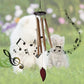 W1cwey Pet Memorial Wind Chime Sympathy Gift for Pet Owner to Remember Loss of Pets 6 Tubes Pet Remembrance Wind Chimes with Paw Print for Outdoor Garden Yard Deep Tone Chimes Decor