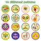 W1cwey 1000pcs Fiesta México Sticker Rolls(2 Rolls), 1.5*1.5 Inch 16 Design Cartoon Mexican Food Cinco De Mayo Dia De Muertos Stickers Self-Adhesive Decals Decorative Stickers for Mexican Theme Party