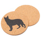 W1cwey Dog Lovers Cork Drink Coasters Set Cute Absorbent Coasters with Fiber Cork Base Cup Mat Design with Chihuahua German Shepherd Dachshund Great Gift for Dog Owner Puppy Lovers