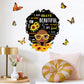 W1cwey 10pcs Black Girl Magic Inspirational Quote Wall Art Decor I’m Beautiful I’m Brave with Butterfly Decal Stickers African American Motivational Saying Stickers for Baby Toddler Bedroom Playroom