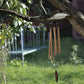 W1cwey Pet Memorial Wind Chime Sympathy Gift for Pet Owner to Remember Loss of Pets 6 Tubes Pet Remembrance Wind Chimes with Paw Print for Outdoor Garden Yard Deep Tone Chimes Decor