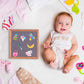 W1cwey 49pcs Baby Shower Icons for Felt Letter Board Cute Message Board Decorations Baby Shower Decor for Changeable Letter Board Icons Accessories for Baby Theme Birthday Parties (Board Not Included)